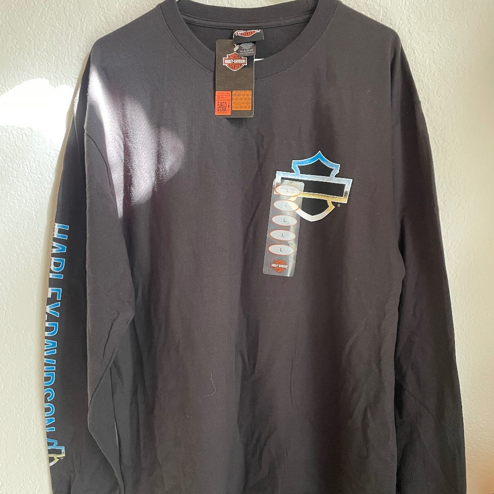 Harley Davidson tee long sleeve size L new